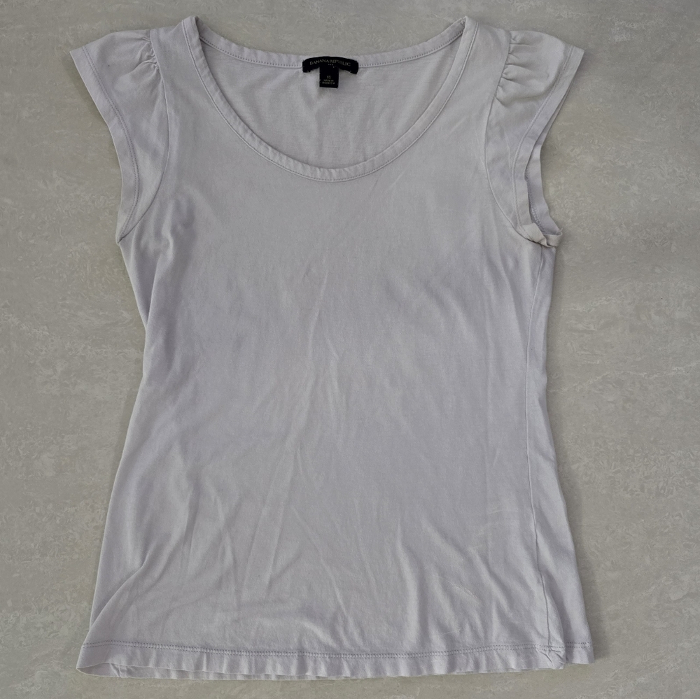 Banana Republic Purple Crew Neck Tank Top
